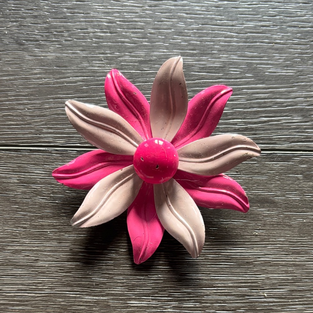 Pink and Cream Floral broach